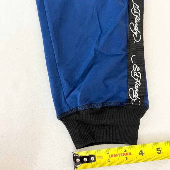 Ed Hardy Men Silky Fleece Blue Lounge Pants Sz M Ultra Comfort Elastic Waist NWT - Picture 11 of 11